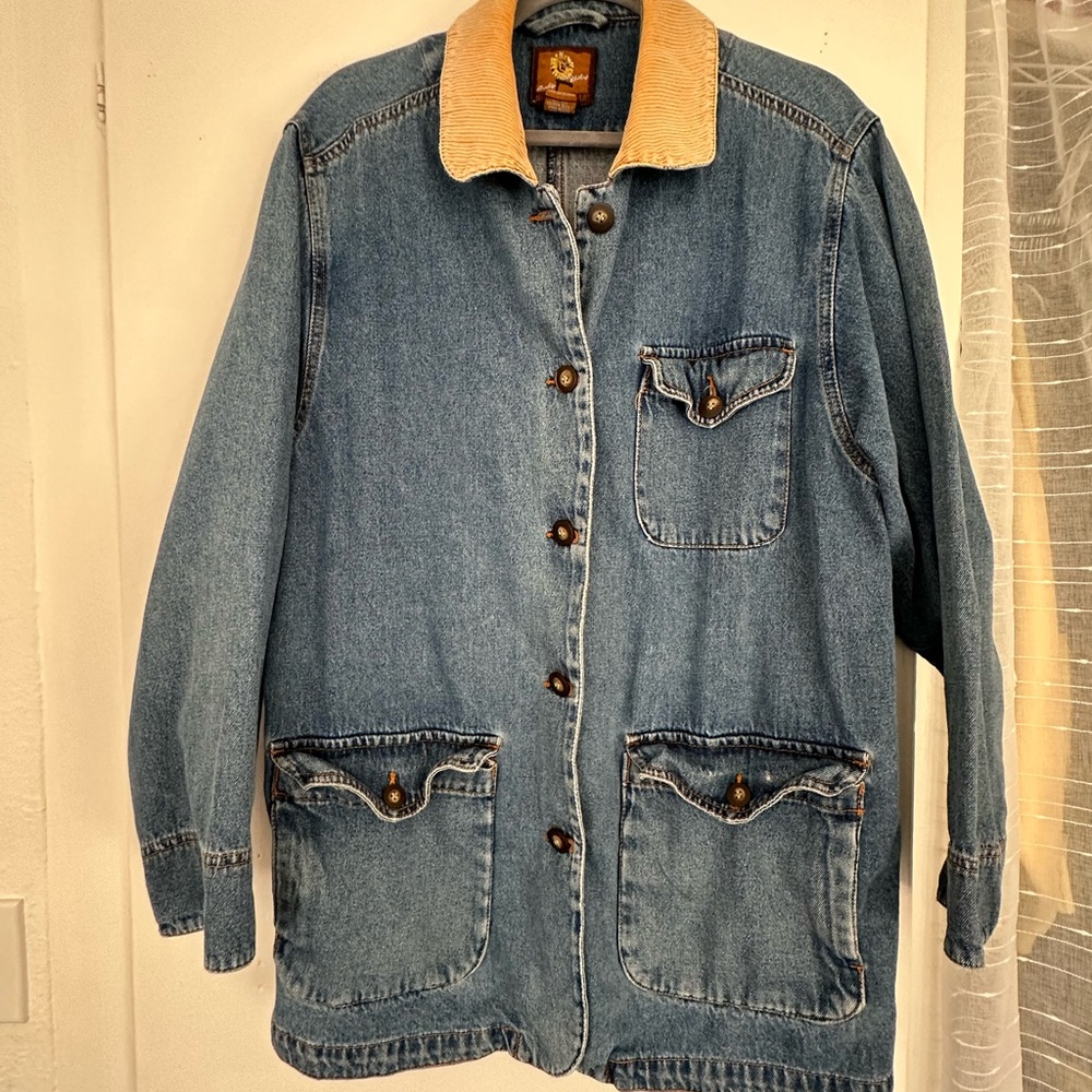 High Sierra Denim Jacket with Tan Collar